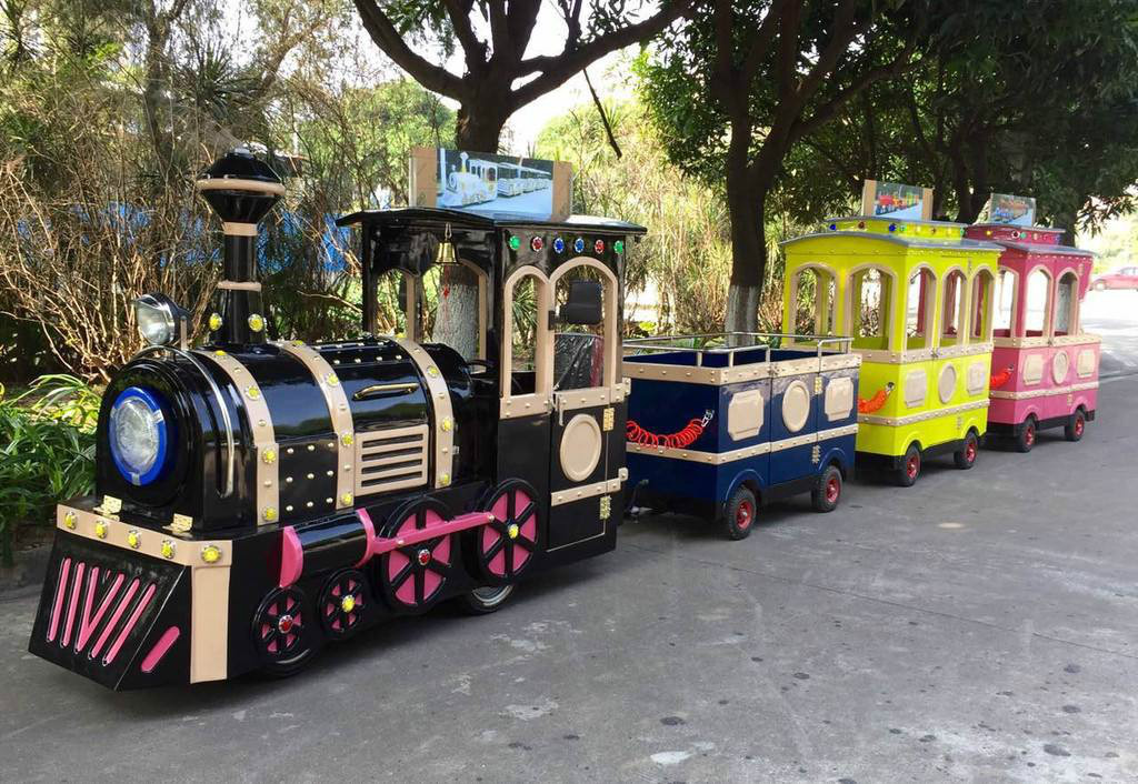 福州景区广商场无轨观光小火车电动儿童游乐设备小火车可坐人户外玩具